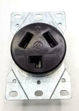 General Electric GE4132-3 Flush Dryer Receptacle 30 A 3 Pole (9 Available)