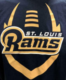 Nike Dri Fit Men's St. Louis Rams Football Navy Short Sleeve Shirt NFL T-Shirt