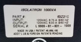 EGS 63Z210 Sola/ Hevi-Duty Isolatron Isolating Dround Filter Power Supply