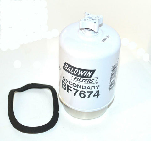 NEW BALDWIN FILTERS BF7674 SECONDARY FUEL/WATER SEPERATOR ELEMENT WITH DRAIN