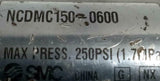 SMC NCDMC150-0600 Pneumatic Air Cylinder 250PSI Max