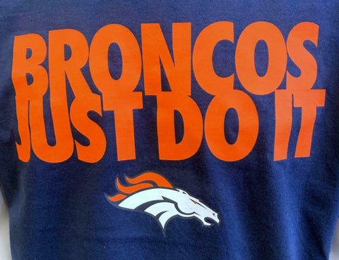 Nike Dri-Fit Men's Denver Broncos Just Do It Orange Short Sleeve Shirt –  Surplus Select