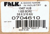 Falk 1040T Hub Steelflex Grid Coupling 1.625" Bore 3/8 X 3/16 KW (4 Available)