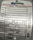 Boston Gear FUTF-B Electric Motor 1/2 HP 1725 RPM 56C 208-230/460V 3 Phase