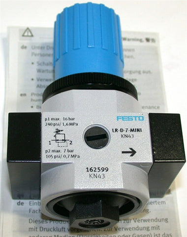 Up to 12 New Festo LR-1/4-D-7-O-MINI - 1/4"npt Air Regulators 162599