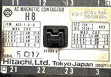 Hitachi H8 AC Magnetic Contactor 600VAC  200/220V 50/60HZ Coil