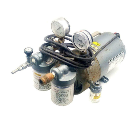 Gast  0322-V4B-G18DX  Single Phase Rotary Vacuum Vane Pump 1/4 HP