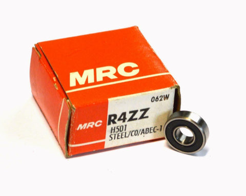 NEW MRC R4ZZ SEALED BALL BEARING 1/4" X 5/8" X 0.196"