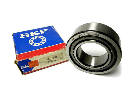 NEW SKF ANGULAR CONTACT BEARING 55 MM X 100 MM X 33 MM  MODEL 5211 A/C3