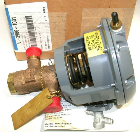 Up to 2 Johnson Controls V-3966-1001 - 1/2" Flare Bronze Pneumatic Valve NIB