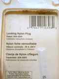 Leviton L6-20P Locking Nylon Plug 20A-250V Rated