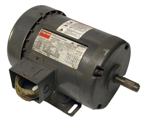 Dayton 2N866Q AC Motor 3/4 HP 1725/1425 RPM 50/60 Hz 220/440V 3 Phase