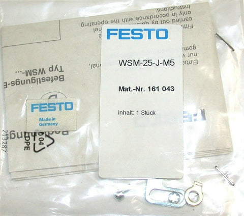 Up to 10 New Festo WSM-25-J-M5 Sensor Mounting Kits 161043