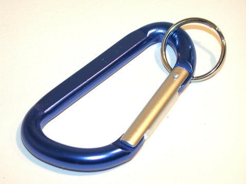 5 NEW BLUE ALUMINUM CARABINER / KEY CHAINS SNAP HOOK - 100 AVAIL -FREE –  Surplus Select