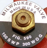 Milwaukee Valve Fig. 590 150 SWP 300 WOG Brass Inline Gate Valve