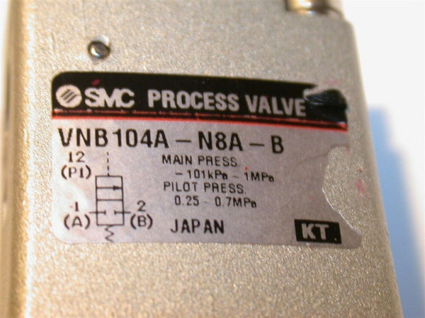 NEW SMC PROCESS AIR VALVE VNB104A-N8A-B – Surplus Select