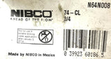 Nibco 74-CL Multi-Turn Copper Body Boiler Drain Valve 3/4" MNPT 125 PSI