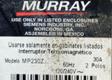 Murray MP230Z 2 Pole Circuit Breaker 30A 240VAC 1 PH Bolt-On