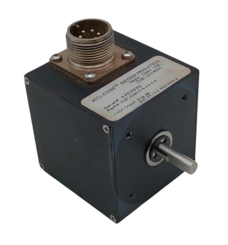 Encoder Products 716-0200-O-S-4-S-S-N Accu-Coder Incremental Shaft Encoder 28VDC