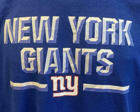 New York Giants Nike Dri-Fit Short Sleeve T Shirt Men's Size 2XL XXL Blue