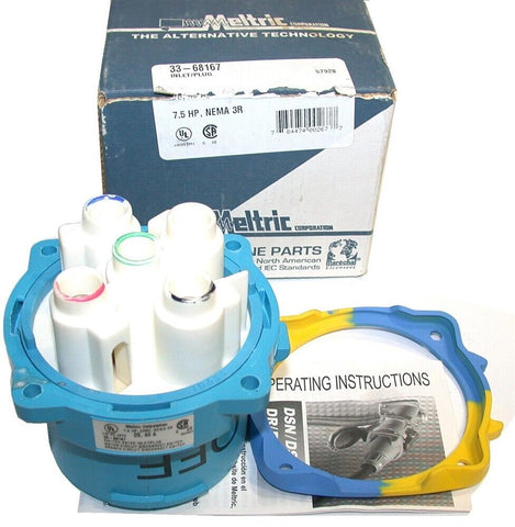 Meltric Inlet, 60A, 120/208V, 3P+N+G, Poly 33-68167 NIB