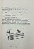 Centronics Model 703 Printer Technical Manual