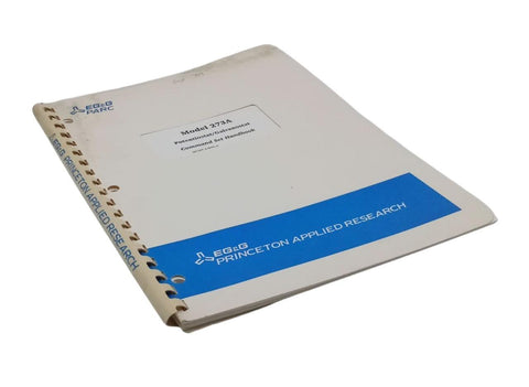 EG&G PARC Model 273A Potentiostat / Galvanostat Command Set Handbook ...