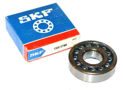 NEW SKF 1305 ETN9 SELF ALIGNING BALL BEARING 25 MM X 62 MM X 17 MM (2 AVAILABLE)