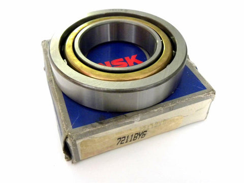 BRAND NEW IN BOX NSK ANGULAR CONTACT BALL BEARING 55MM X 100MM X 21MM 7211BYG