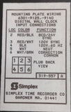 Simplex 6301-9125, -9140 Mounting Plate For 6301 Series Celestra Clocks