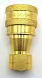 ISO BHNV38FB Brass Quick Disconnect Coupling