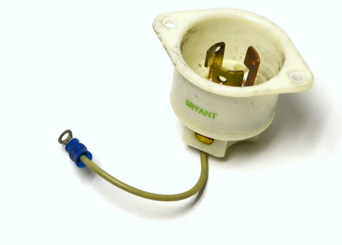 BRYANT LOCKING FLANGE INLET PLUG 15 AMPS 125 VOLTS 10 AMPS 250 VOLTS