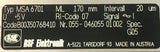 RSF ELEKTRONIK MSA6701 POSITION SENSOR ML 170 MM INTERVALL 20 UM