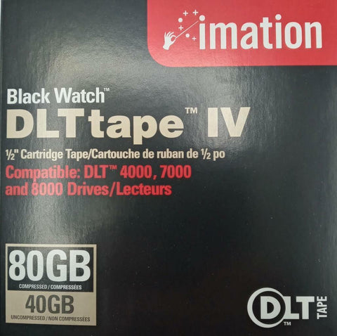 Lot of 2 Imation 51122-42337 Black Watch DLT Tape IV 1/2