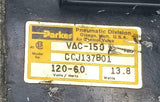 Parker CCJ137B01 Spring Return Solenoid Valve VAC-150 PSI