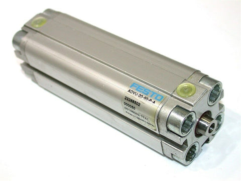 FESTO AIR CYLINDER 3 1/8" STROKE ADVU-20-80-P-A