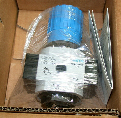 Up to 12 New Festo LR-3/8-D-7-O-MIDI - 3/8" npt Air Pressure Regulators 162601