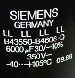 SIEMENS B43550-B4608-Q CAPACITOR 6000 UF 350 VOLTS