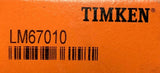 Timken LM67010 Tapered Roller Bearing Cup 2.3280" X 0.4650"