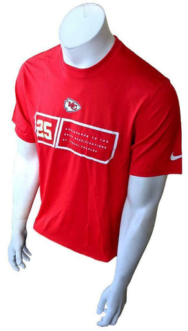 Nike Dri-Fit Men's Kansas City Chiefs Engineered Jamaal Charles #25 Red Shirt