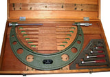 Mitutoyo 6 To 12 Inch .001" Interchangeable Anvil Micrometer Set 104-138