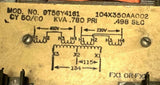 General Electric GE 9T56Y4161 Transformer 0.780 KVA 230/460 Volts