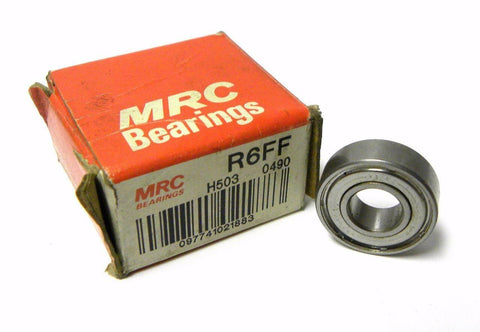 NEW MRC R6FF SHIELDED BALL BEARING 3/8" X 7/8" X 9/32"