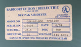 SPX Dielectric DS4-AE-M00 Dry-Pak Air Dryer 21.4 SCFM 100 PSIG 20W 115V