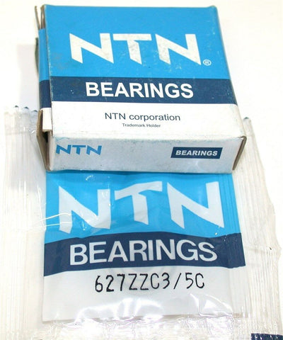 NEW NTN SHIELDED DEEP GROOVE BEARINGS 22 x 7 x 7mm 627ZZC3/5C - 2 AVAILABLE