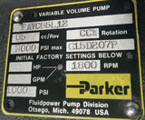 Parker PAVC65L12 Variable Volume Hydraulic Pump 3000PSI 1800RPM