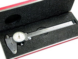 Starrett 6" Stainless Steel Dial .001" Vernier Caliper 120-6 w/case