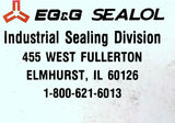 EG&G Sealol RSD-1130 Replacement Pump Shaft Seal