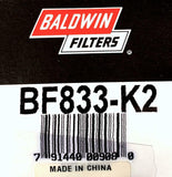 Baldwin BF833-K2 Fuel Filter Element