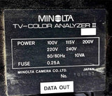 Minolta TV-2150 Luminescence / Chroma Digital  TV-Color Analyzer